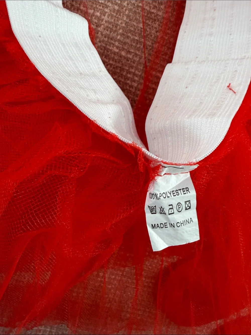 Red Tutu Skirt & Knee-High Socks Set with glasses woman’s small rave party